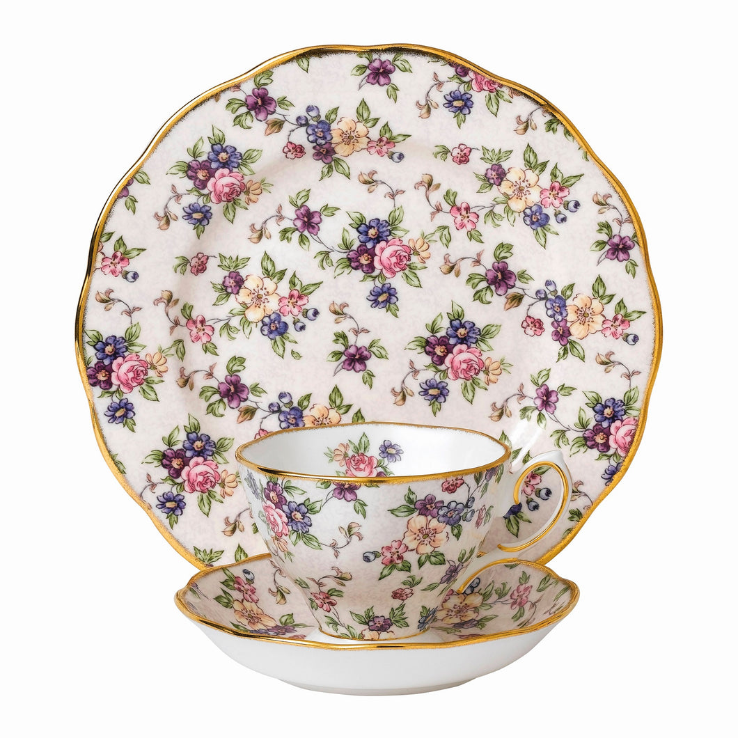 Royal Albert English Chintz 1940 Teacup & Saucer, Plate 20cm