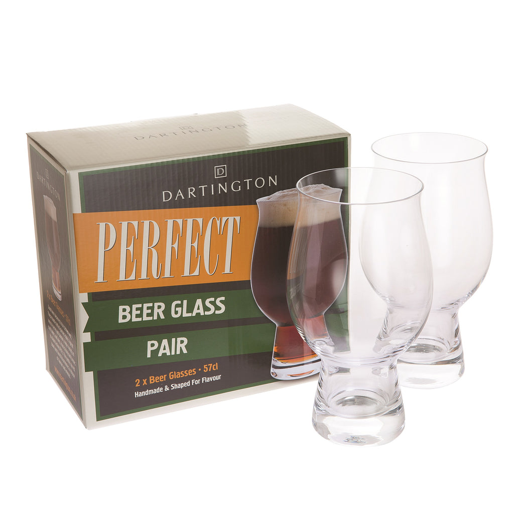 Dartington Perfect Beer Glass Pair