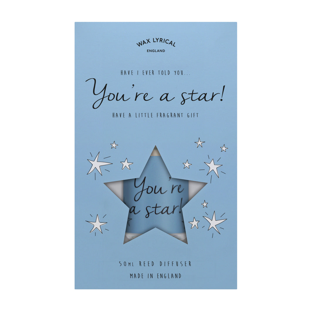 Wax Lyrical 50ml Reed Diffuser YOU'RE A STAR