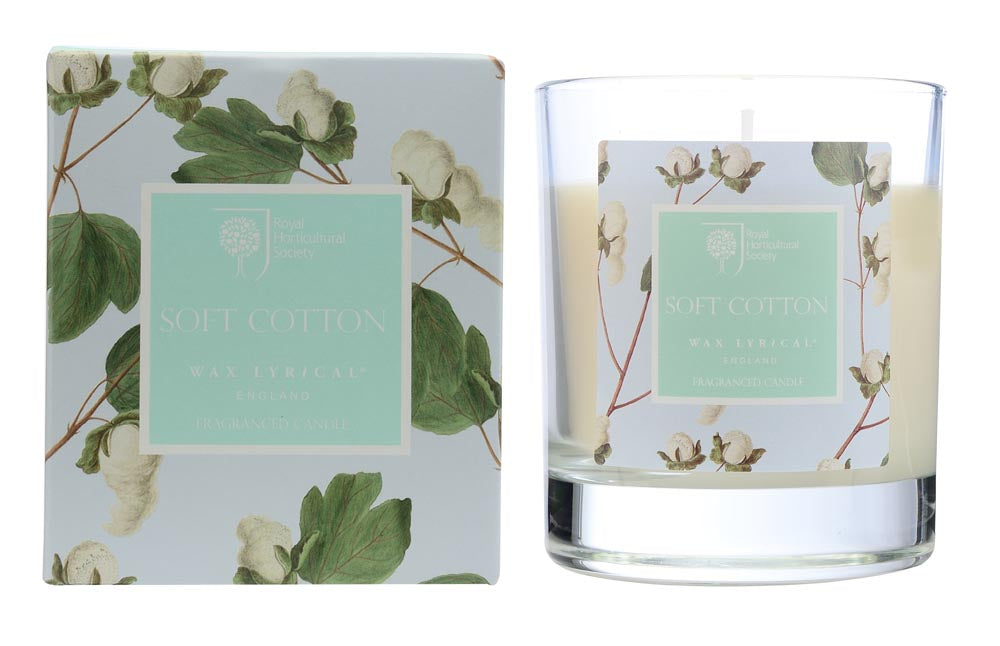 Wax Lyrical Fragranced Candle W/F SOFT COTTON