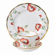 Royal Albert Poppy 1970 Teacup & Saucer, Plate 20cm