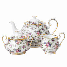 Royal Albert English Chintz 1940 3pce Set Teapot, Sugar & Cream