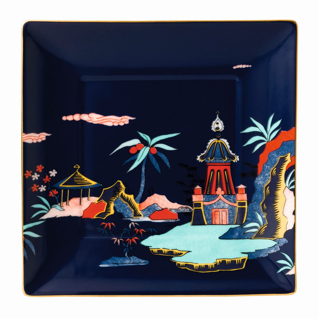 Wedgwood Blue Pagoda Tray 14.5cm