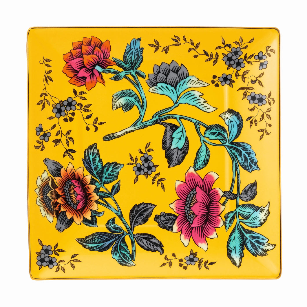 Wedgwood Yellow Tonquin Tray 14.5cm