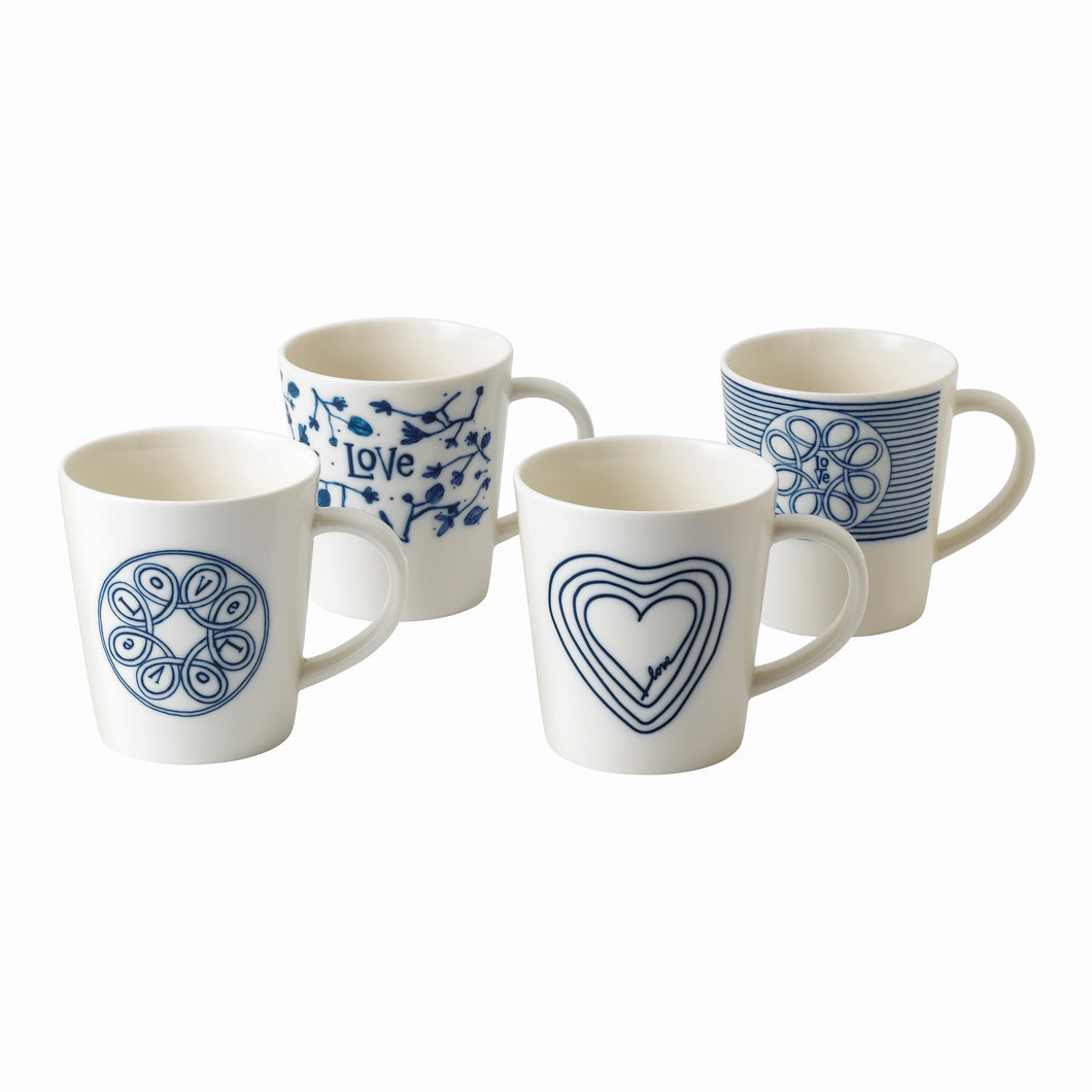 Royal Doulton Love Mug 475ml Set of 4