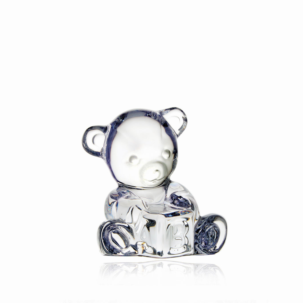 Waterford Crystal Baby Bear on Block