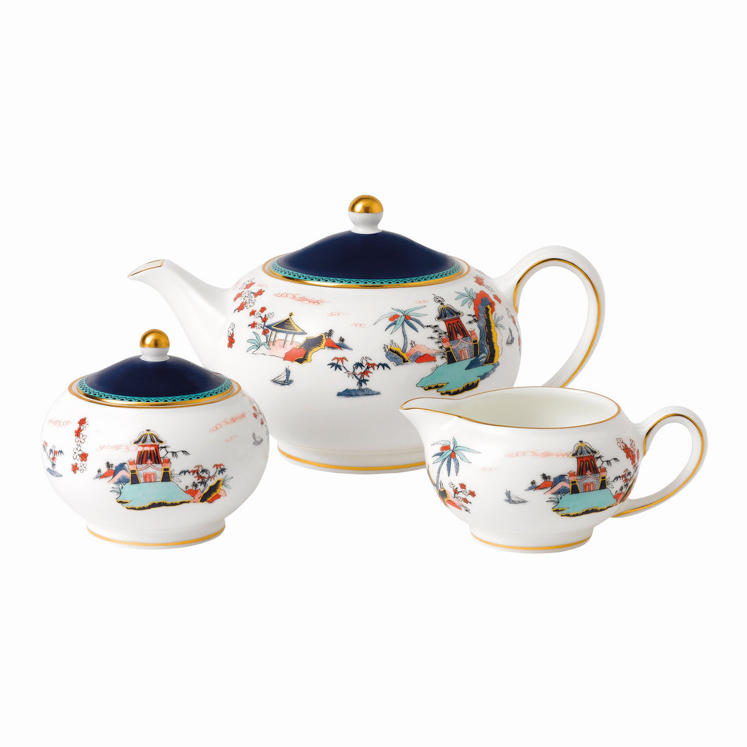 Wedgwood Teapot, Sugar & Cream Set