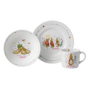 Wedgwood Peter Rabbit Bowl & Mug 3 Piece Set Pink