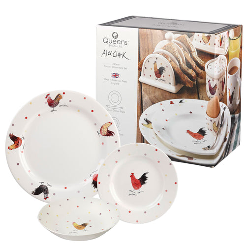 Churchill Alex Clark Rooster 12 Piece Set