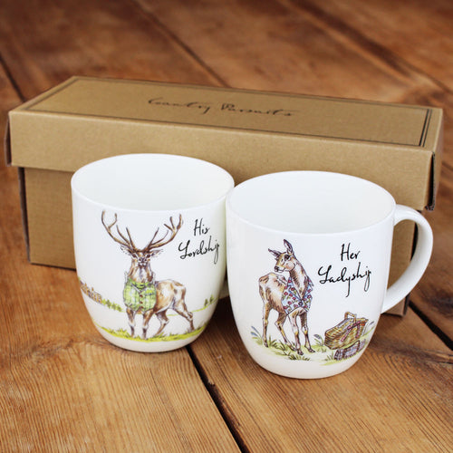 Churchill Country Pursuits Lordship / Ladyship Set 2 Mugs