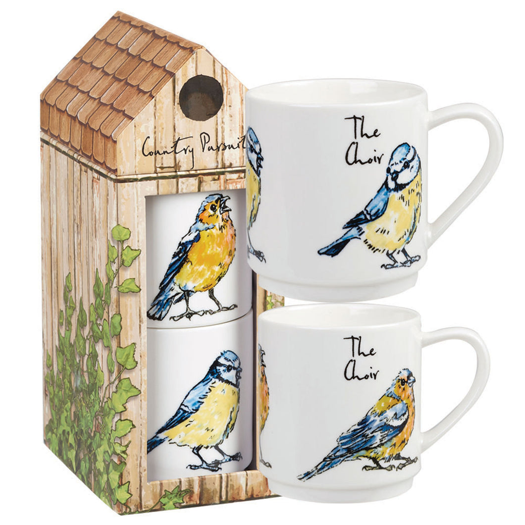 Churchill Country Pursuits The Choir Stacking Mugs Boxed Set (320ml)