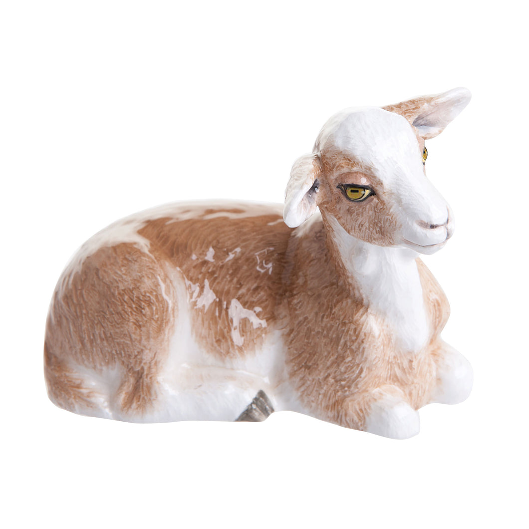 John Beswick Farmyard Goat Brown and White (6.5cm) - LAST FEW AVAILABLE!