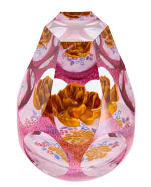 Caithness Glass Floral Golden Treasure