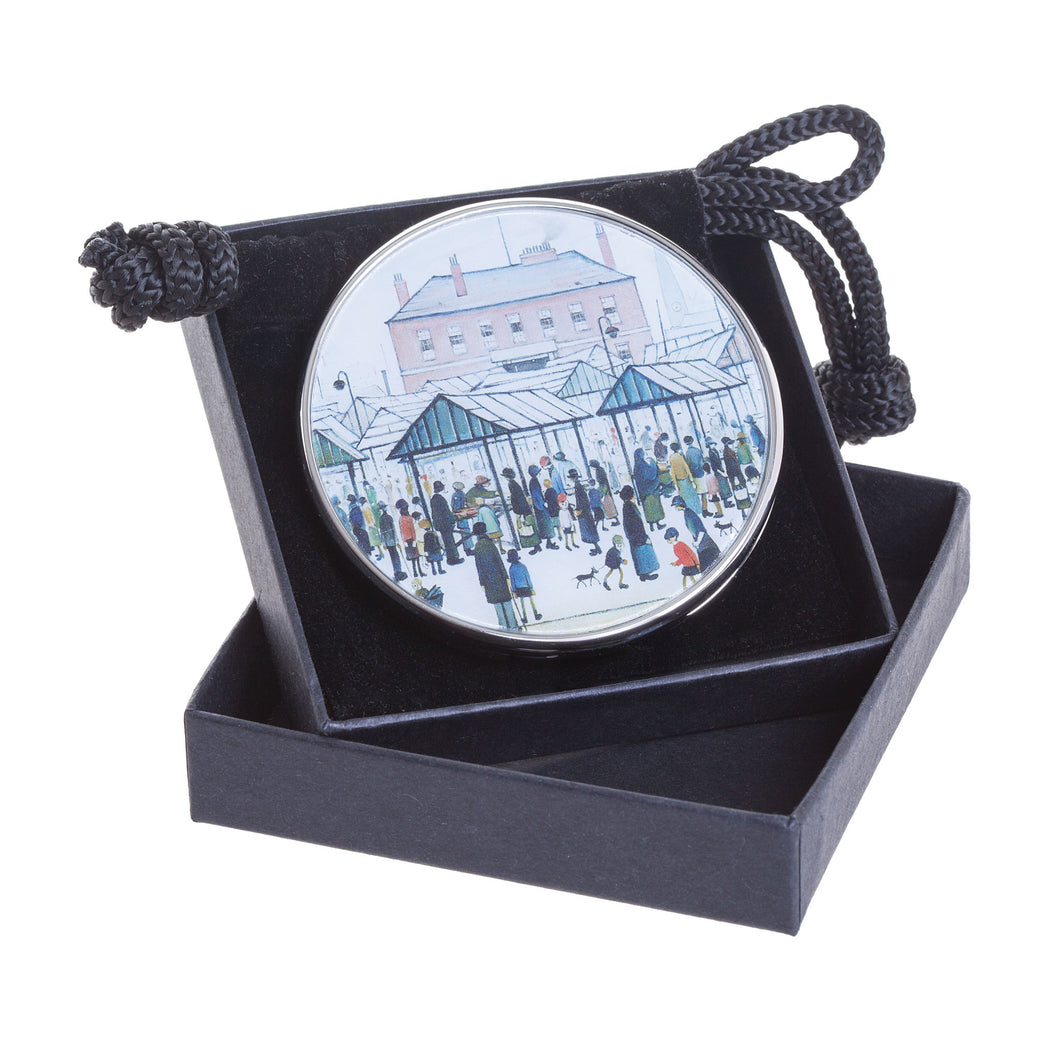 John Beswick Vases Lowry Pocket Mirror - Market Scene