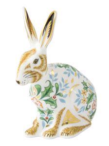 Royal Crown Derby Paperweights Winter Hare
