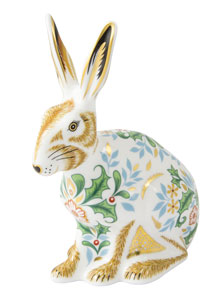 Royal Crown Derby Paperweights Winter Hare