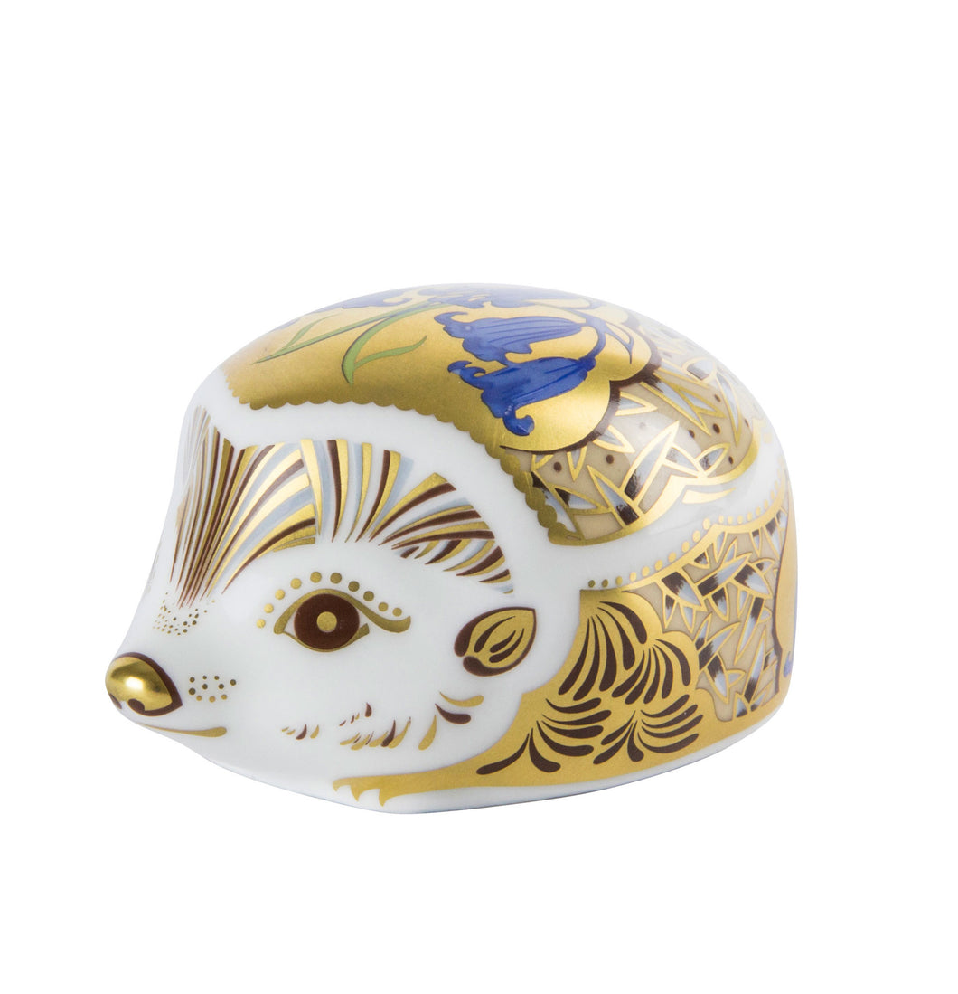 Royal Crown Derby Paperweights Hedgehog Bluebell (6.5cm) - LAST FEW AVAILABLE!