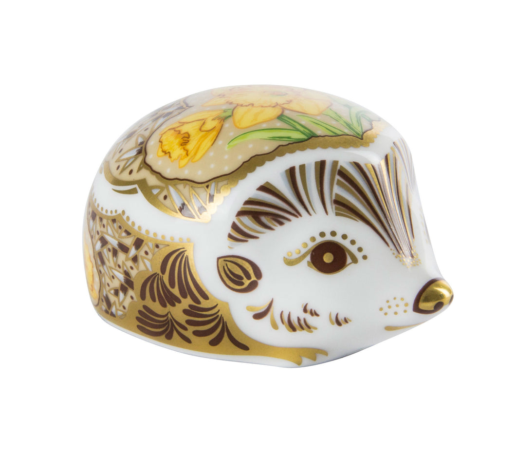 Royal Crown Derby Paperweights Hedgehog Daffodil (6.5cm) - LAST FEW AVAILABLE!