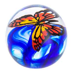 Caithness Glass Butterfly Flight of the Monarch