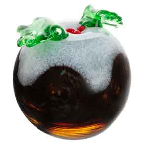 Caithness Glass Christmas Pud