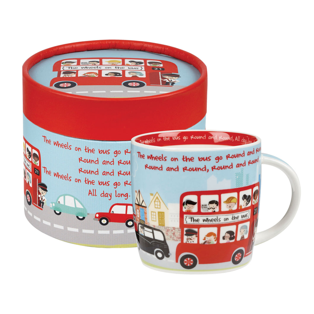 Wheels on the Bus Mug in Gift Hatbox