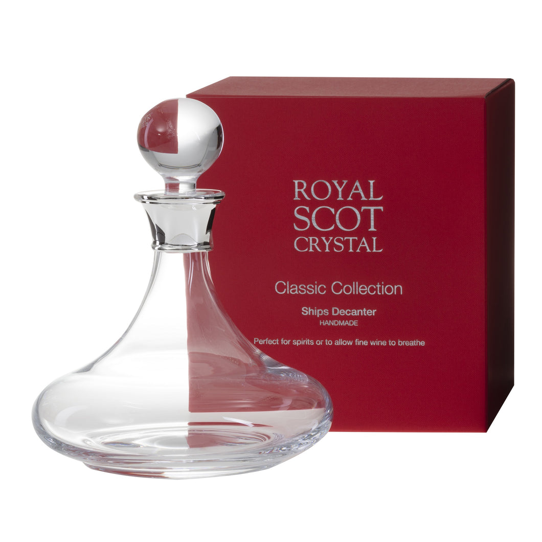 Royal Scot Crystal Classic Ships Decanter