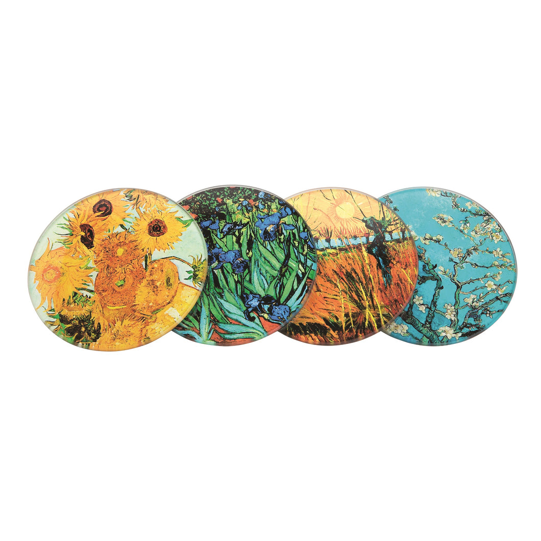 John Beswick Van Gogh Set of Four Coasters with Holder