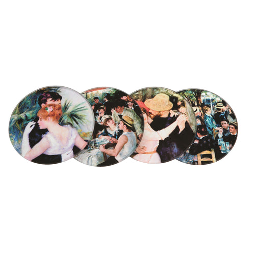 John Beswick Renoir Set of Four Coasters with Holder