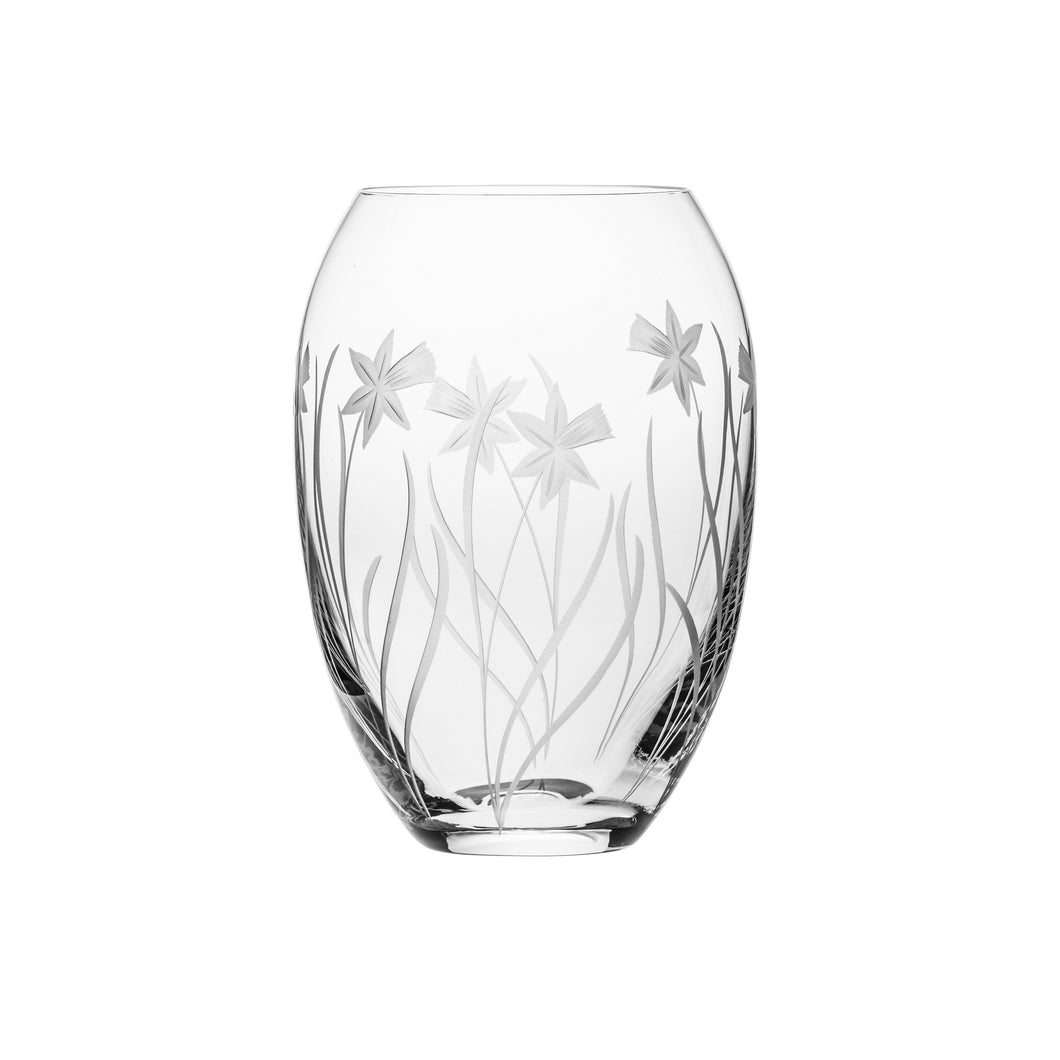 Royal Scot Crystal Medium Barrel Vase