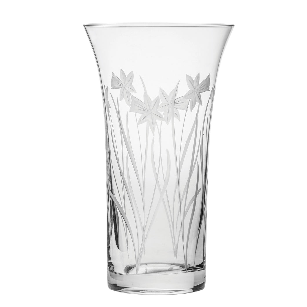Royal Scot Crystal Large Flared Vase