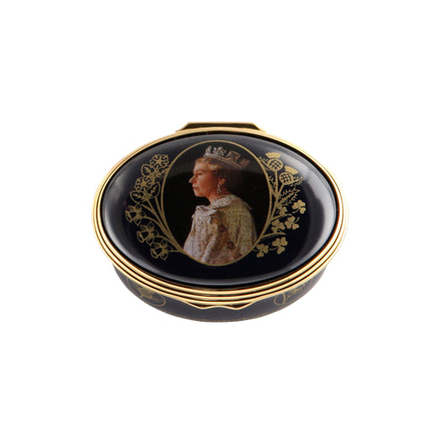 Halcyon Days 65th Anniversary of the Coronation - Enamel Box