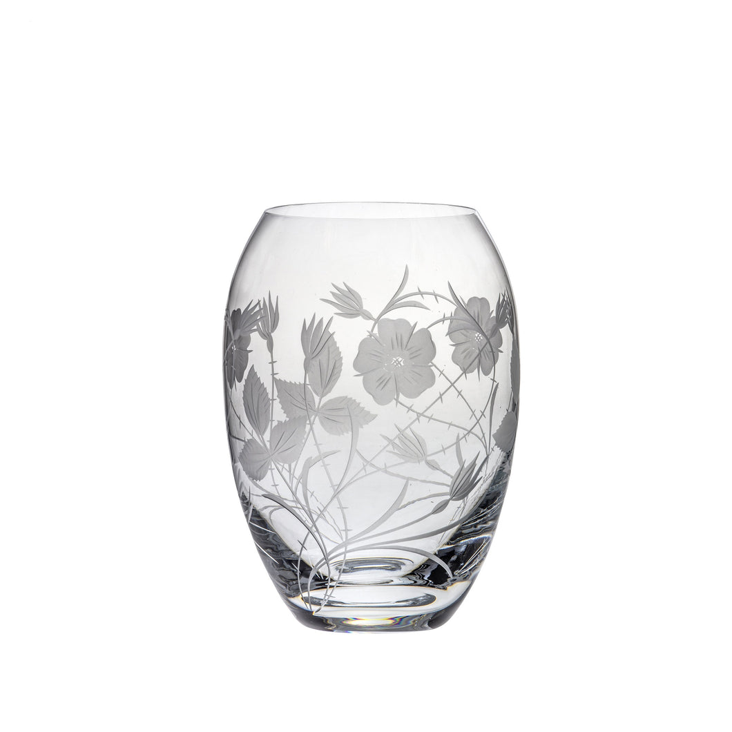 Royal Scot Crystal Medium Barrel Vase