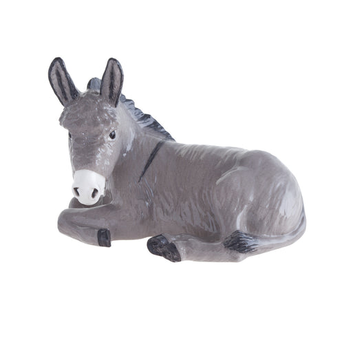 John Beswick Donkey Lying Grey