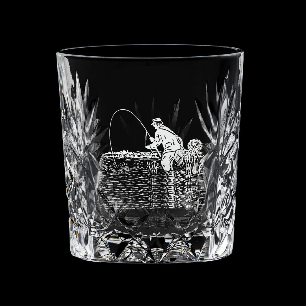 Royal Scot Crystal Kintyre Whisky Tumbler Fishing