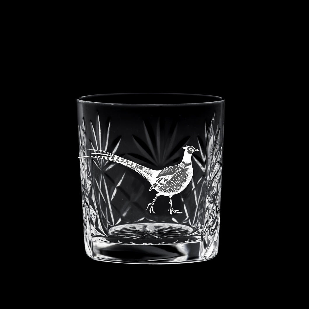 Royal Scot Crystal Kintyre Whisky Tumbler Pheasant