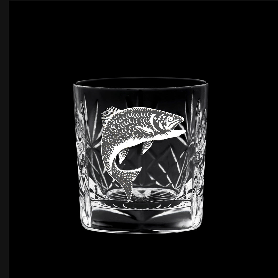 Royal Scot Crystal Kintyre Whisky Tumbler Salmon