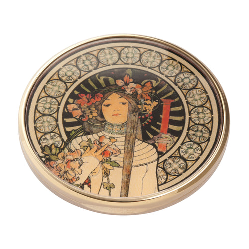 John Beswick Mucha - La Trappistine Pocket Mirror