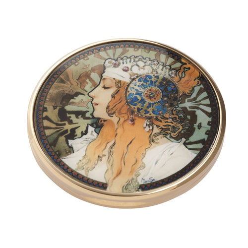 John Beswick Mucha - Byzantine Heads Pocket Mirror