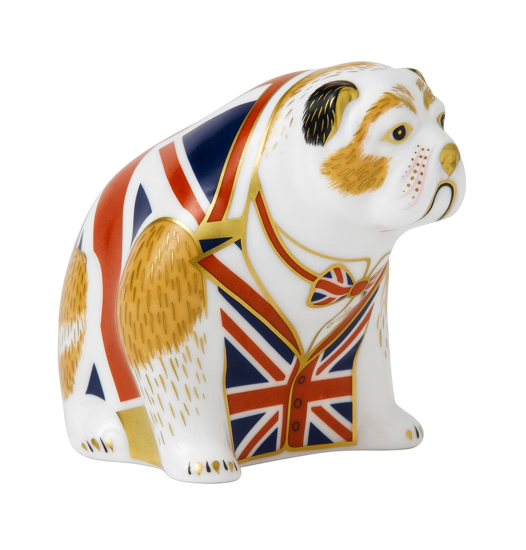 Royal Crown Derby Union Jack Bulldog