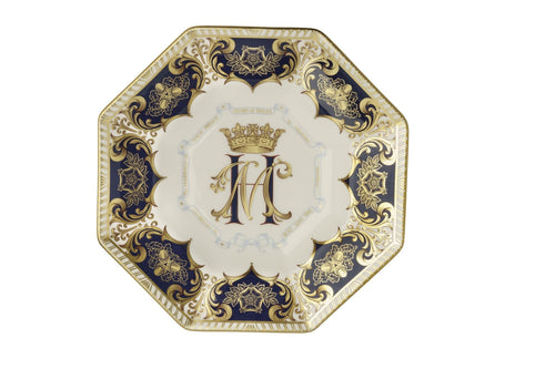 Royal Crown Derby Octagonal Plate - Harry & Meghan Ltd Edn 1,500