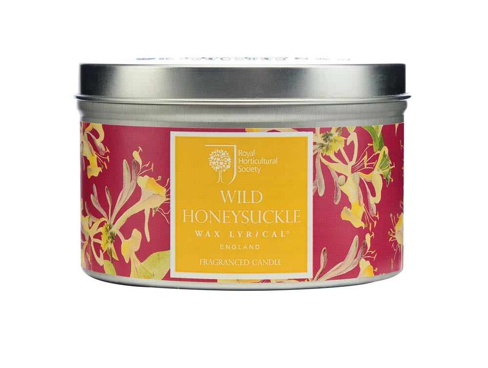 Wax Lyrical Fragranced Candle Tin W/F WILD HONEYSUCKLE