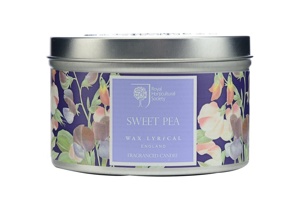 Wax Lyrical Fragranced Candle Tin W/F SWEET PEA