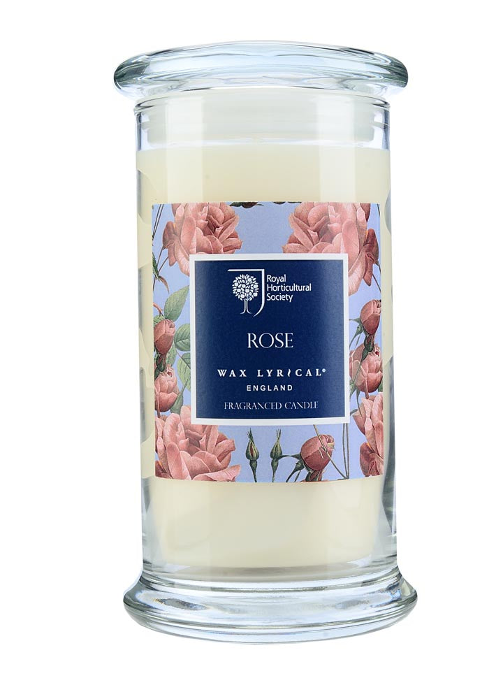 Wax Lyrical Fragranced Candle Jar W/F ROSE