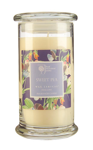 Wax Lyrical Fragranced Candle Jar W/F SWEET PEA