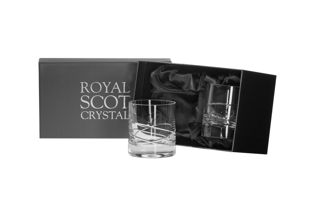 Royal Scot Crystal Large Tumblers Set of 2