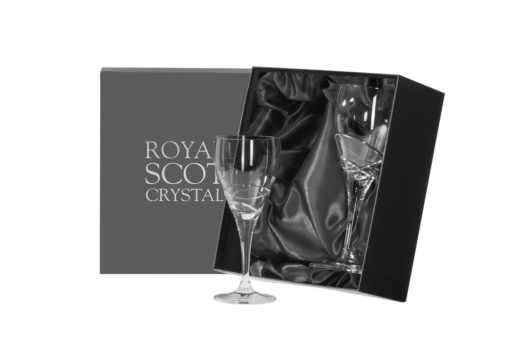 Royal Scot Crystal Large Wine Set of 2