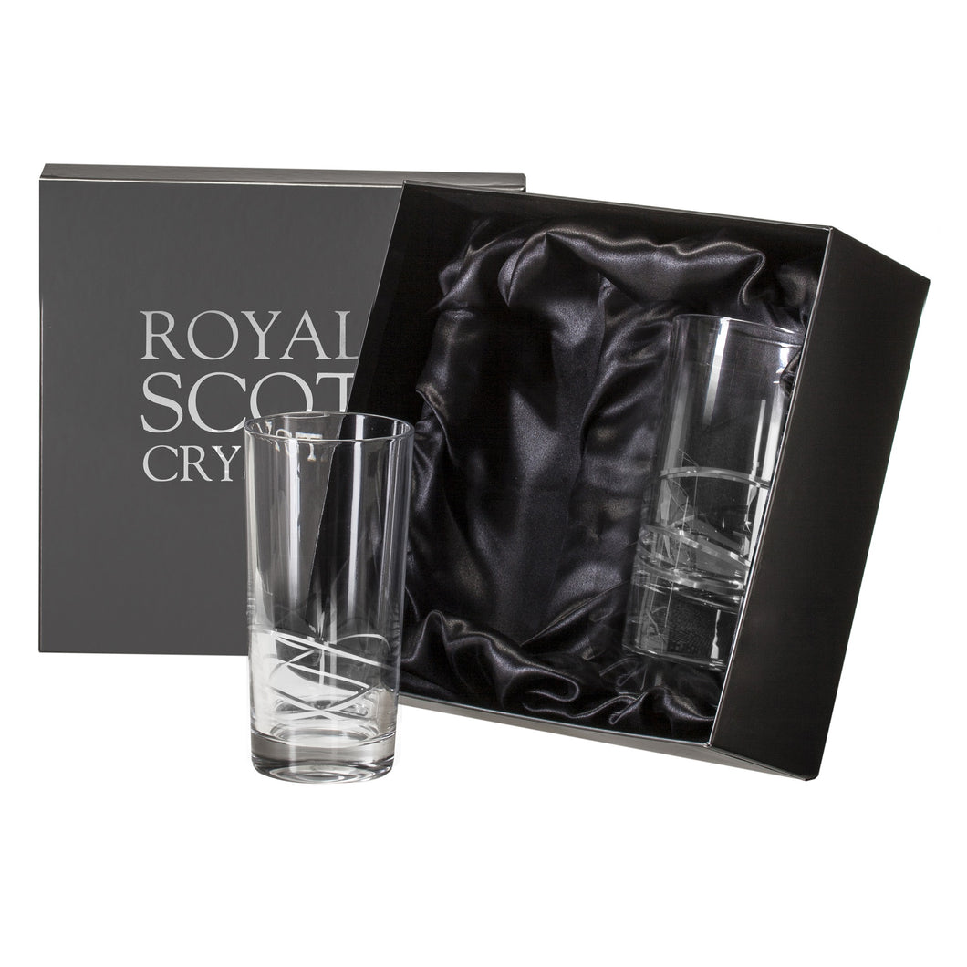 Royal Scot Crystal Tall Tumblers Set of 2