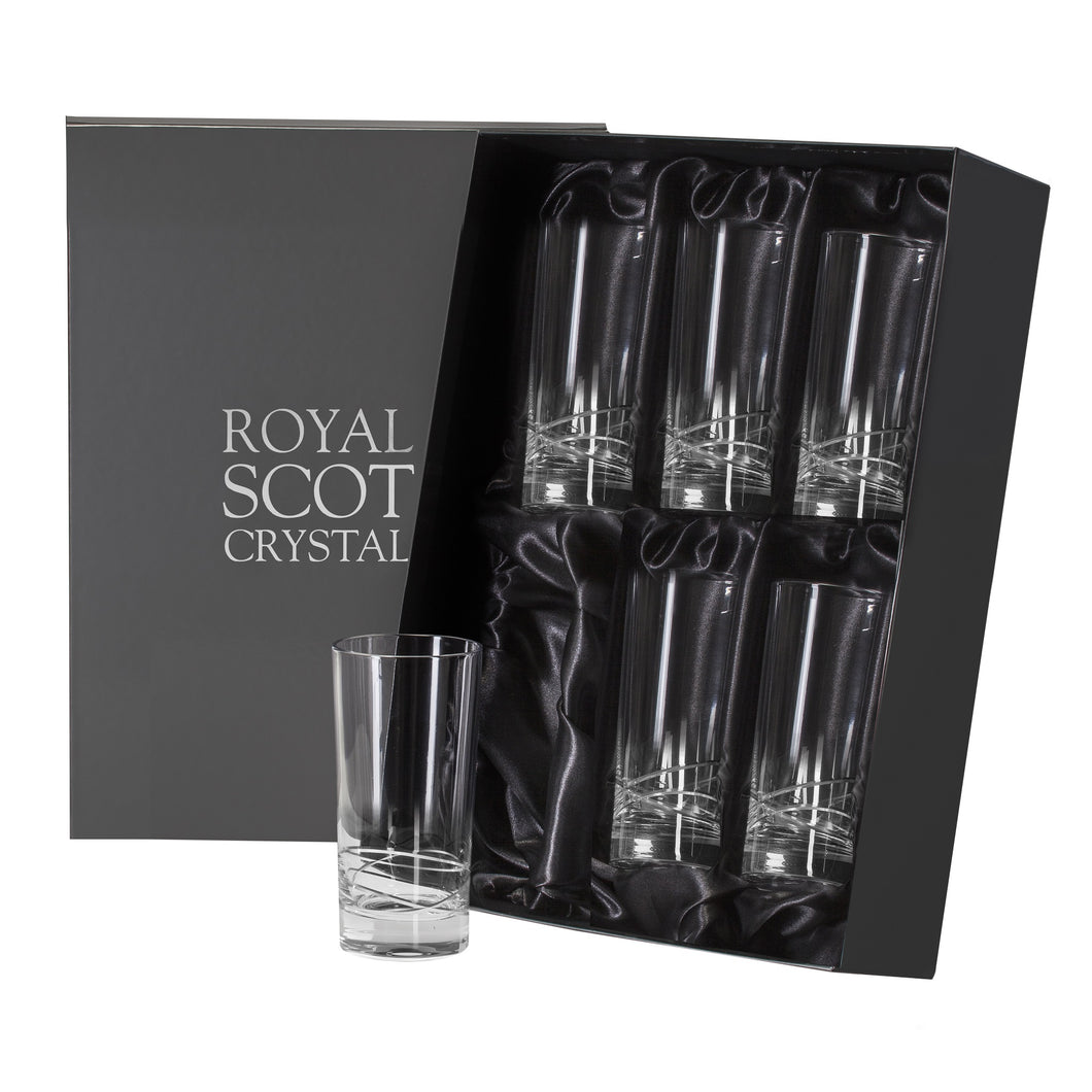Royal Scot Crystal Tall Tumblers Set of 6