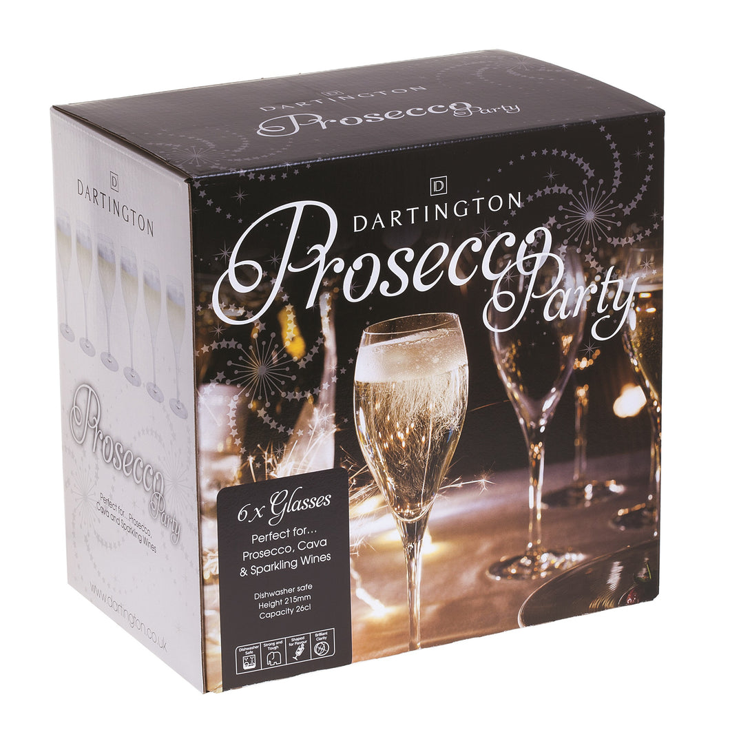 Dartington Party Pack Set of Six Prosecco Glasses