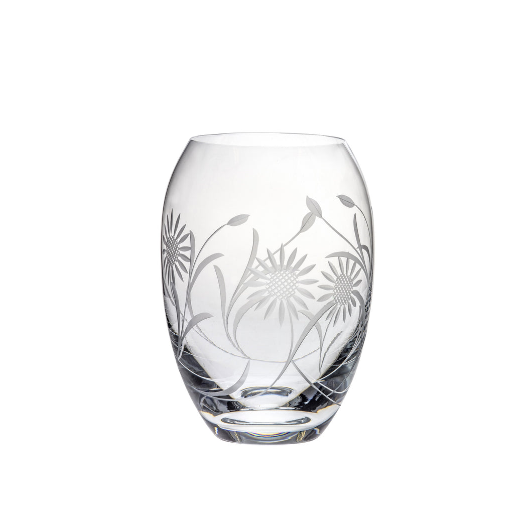 Royal Scot Crystal Medium Barrel Vase